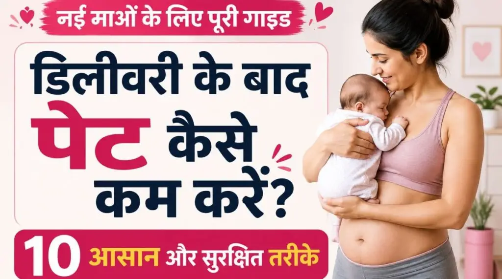 डिलीवरी के बाद पेट कम कैसे करें - नई माँ के लिए आसान और सुरक्षित तरीके