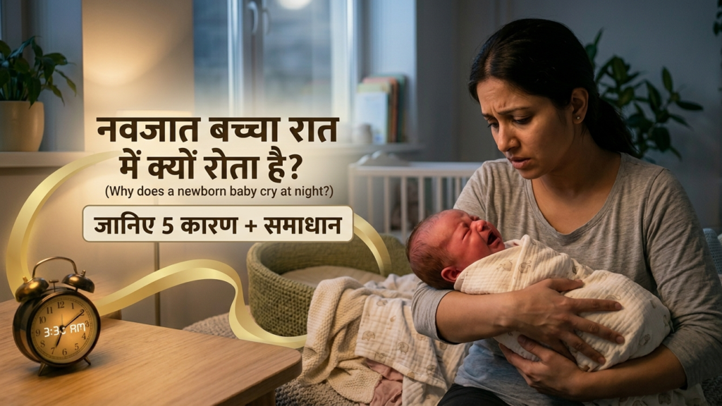नवजात बच्चा रात में क्यों रोता है