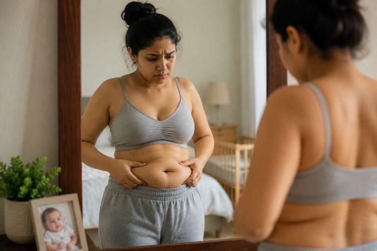 डिलीवरी के बाद पेट बाहर क्यों रहता है