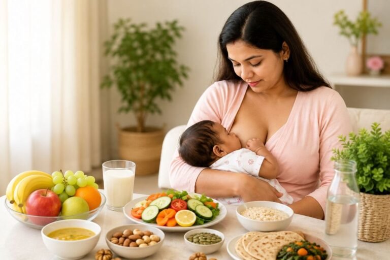 Breastfeeding कराने वाली माँ Healthy Food के साथ