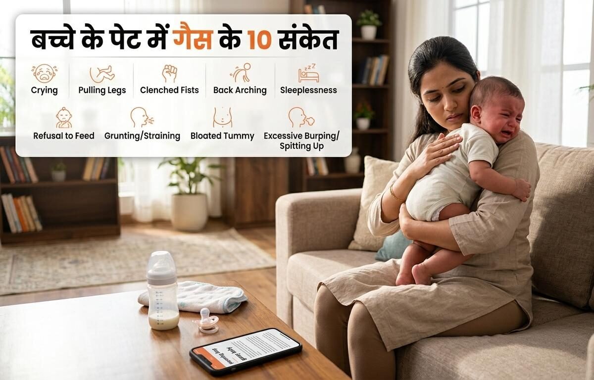 बच्चे के पेट में गैस बनने के 10 संकेत, कारण और तुरंत राहत के आसान घरेलू उपाय