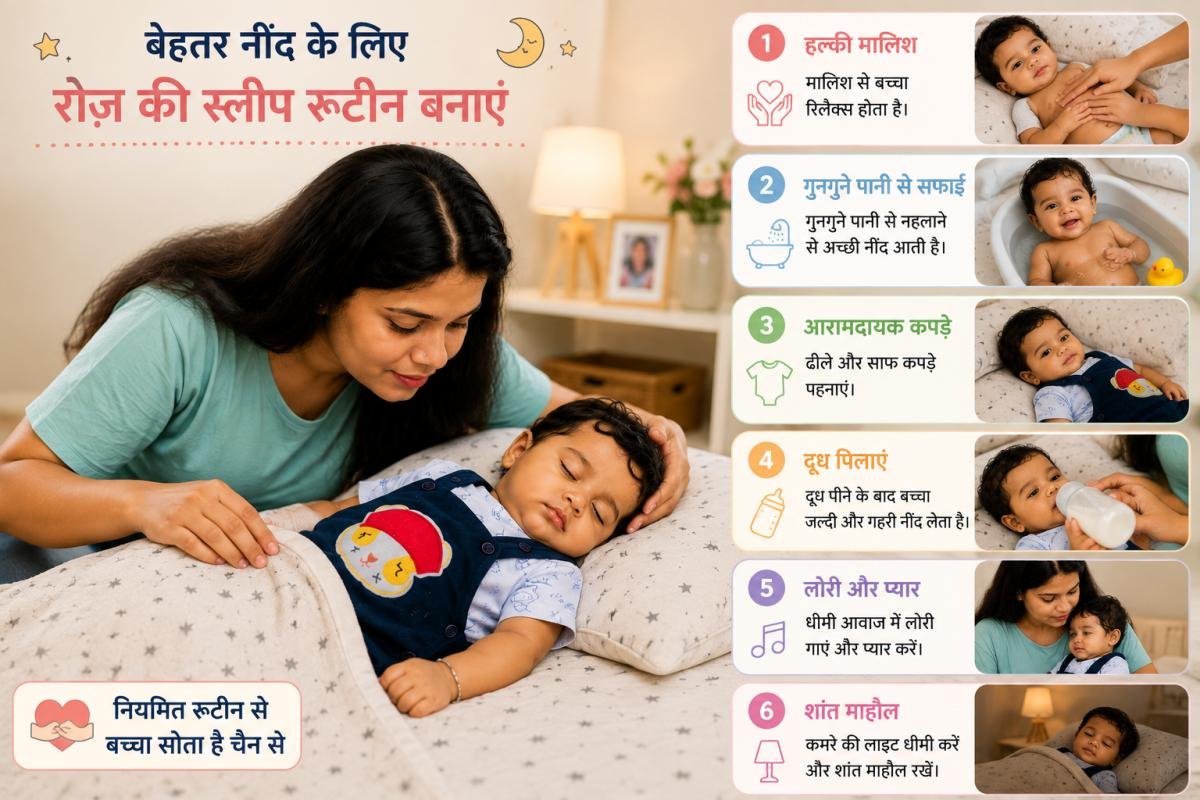 Baby Sleep Routine और Baby Sleep Tips