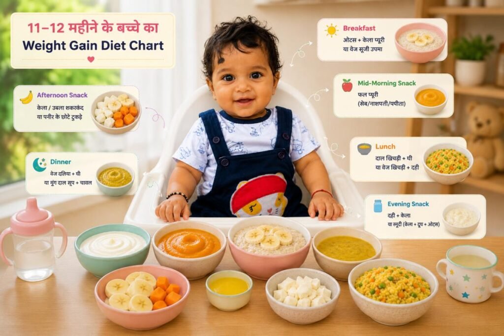 11 महीने के बच्चे का diet chart