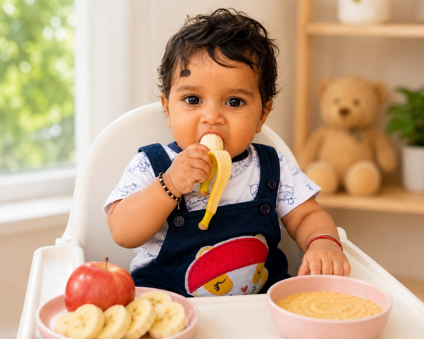 Banana breakfast for baby weight gain