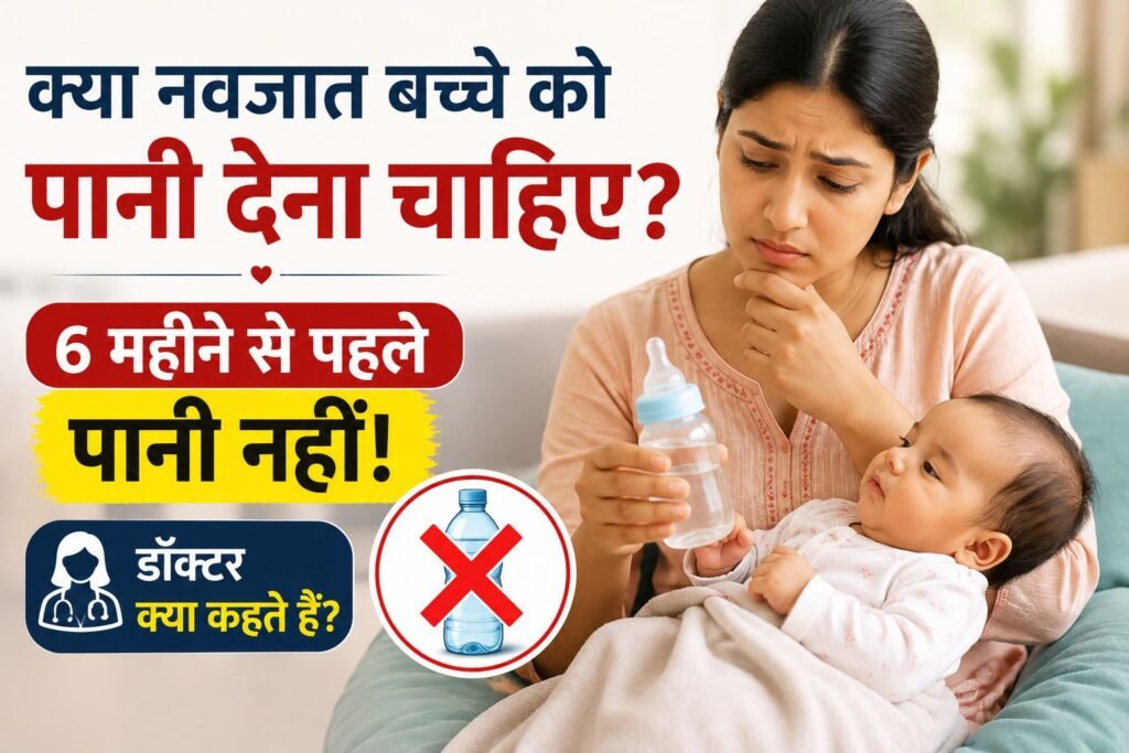 मां नवजात बच्चे को पानी की बोतल देने के बारे में सोच रही है, 6 महीने से पहले बच्चे को पानी देना चाहिए या नहीं इसकी जानकारी