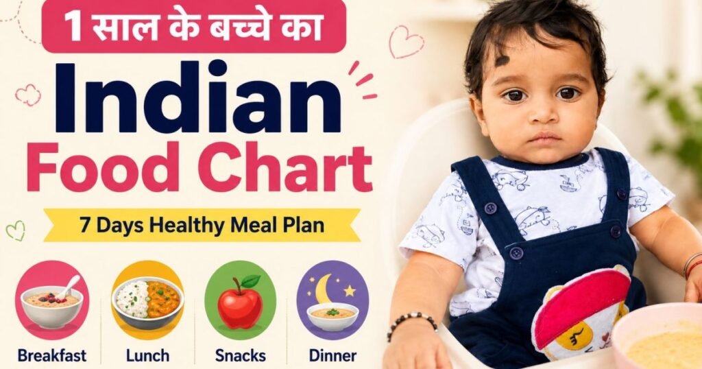 1 साल के बच्चे का Indian Food Chart