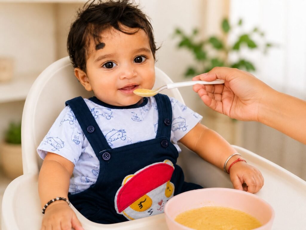 6 महीने का बच्चा Solid Food शुरू करने के लिए तैयार