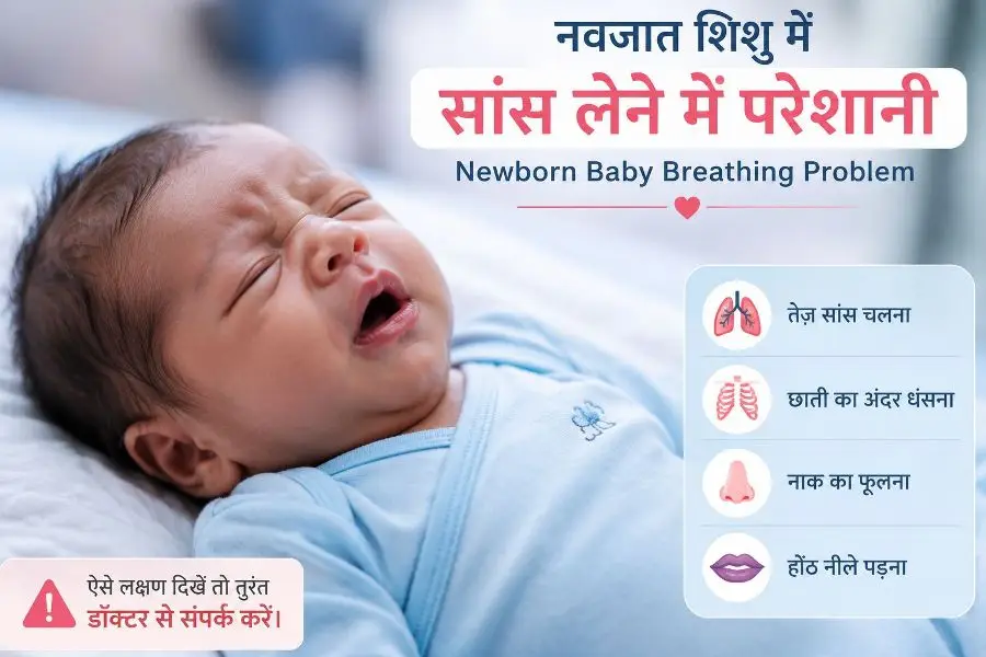 नवजात बच्चे को सांस लेने में परेशानी