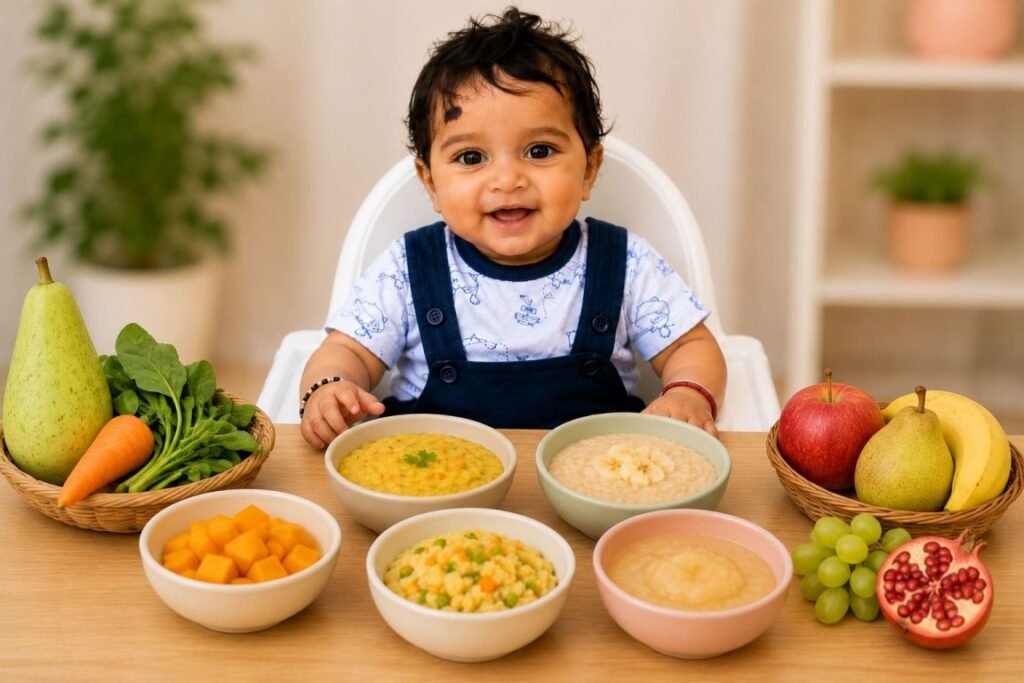 1 साल के बच्चे के लिए Seasonal Fruits, Vegetables और Healthy Foods