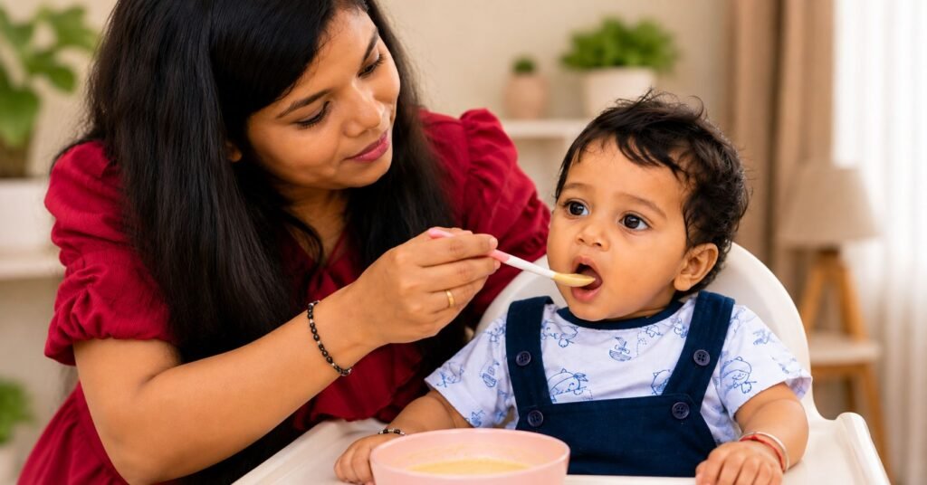 बच्चे को खाना चबाने और निगलने में परेशानी