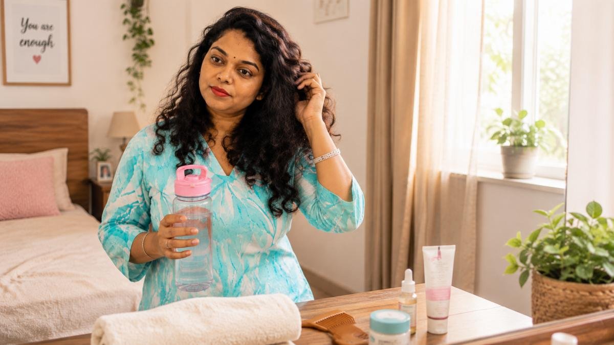 Simple morning self care routine for a new mother