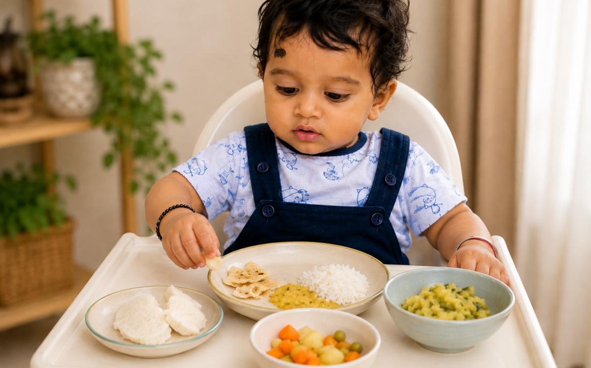 बच्चे के लिए soft और छोटे food pieces